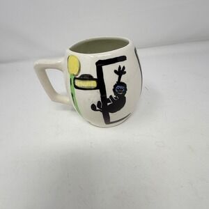 Sesame Street Alphabet Mug Elmo Big Bird Kermit Frog Froggy Ceramic